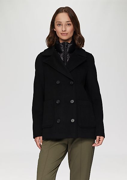 s.Oliver Funktionsjacke Caban im Materialmix mit günstig online kaufen