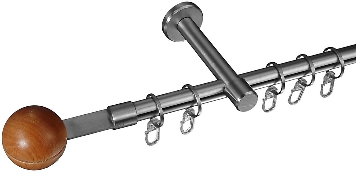 Liedeco Gardinenstange "Stil Harsens" Ø 16 mm 1 läufig-läufig Fixmaß 1-läuf günstig online kaufen