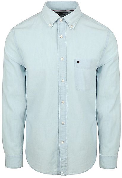 Tommy Hilfiger Chambray Hemd Hellblau - Größe XXL günstig online kaufen