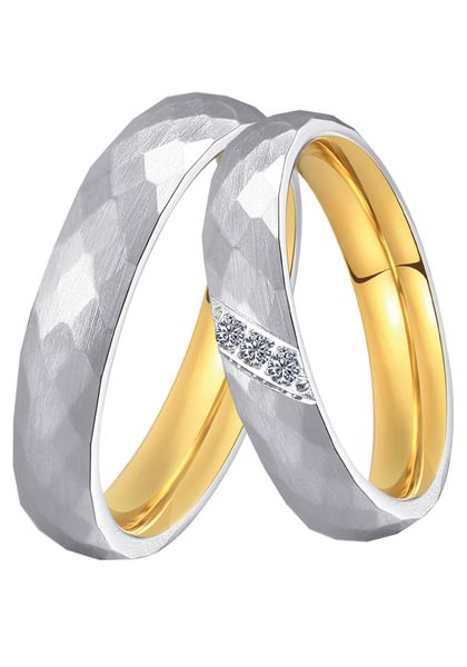 DOOSTI Trauring Schmuck Geschenk Edelstahl Trauring günstig online kaufen