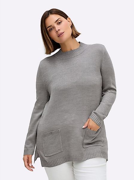 Sieh an! Strickpullover Longpullover Langarm Jersey günstig online kaufen