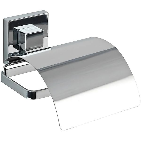 Wenko Vacuum-Loc® Toilettenpapierhalter Cover Quadro Edelstahl günstig online kaufen