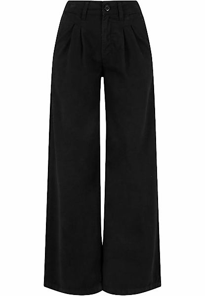 URBAN CLASSICS Stoffhose "Urban Classics Damen Ladies Organic Pleated Cotto günstig online kaufen