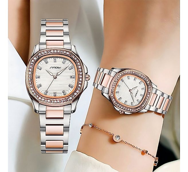 ibettertec Quarzuhr Quarzuhr, Armbanduhr Damenuhr, (Multifunktionsuhr Armba günstig online kaufen