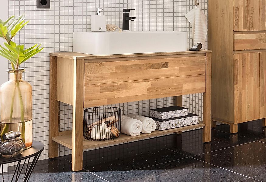 Home affaire Waschbeckenunterschrank "Kaika", Breite 100 cm günstig online kaufen