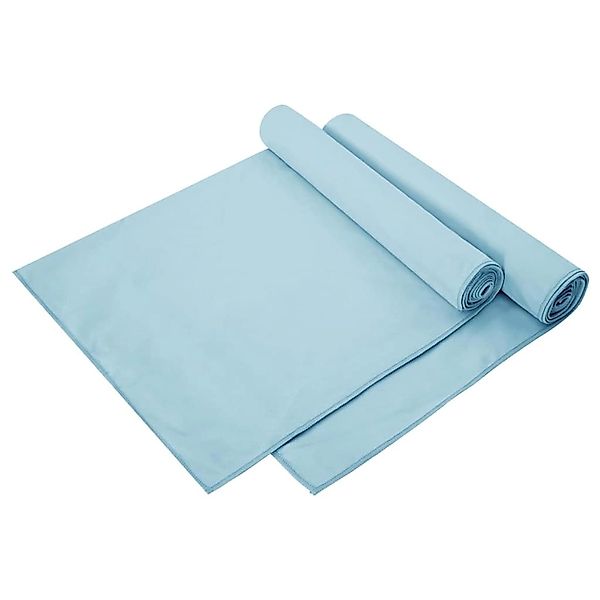 vidaXL Sporthandtücher 2 Stk Blau 140 x 70 cm Polyester und Polyamid 420114 günstig online kaufen