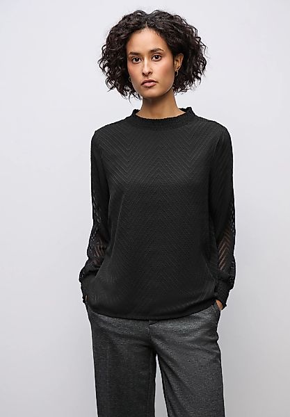 STREET ONE Langarmbluse mit Smok-Details günstig online kaufen