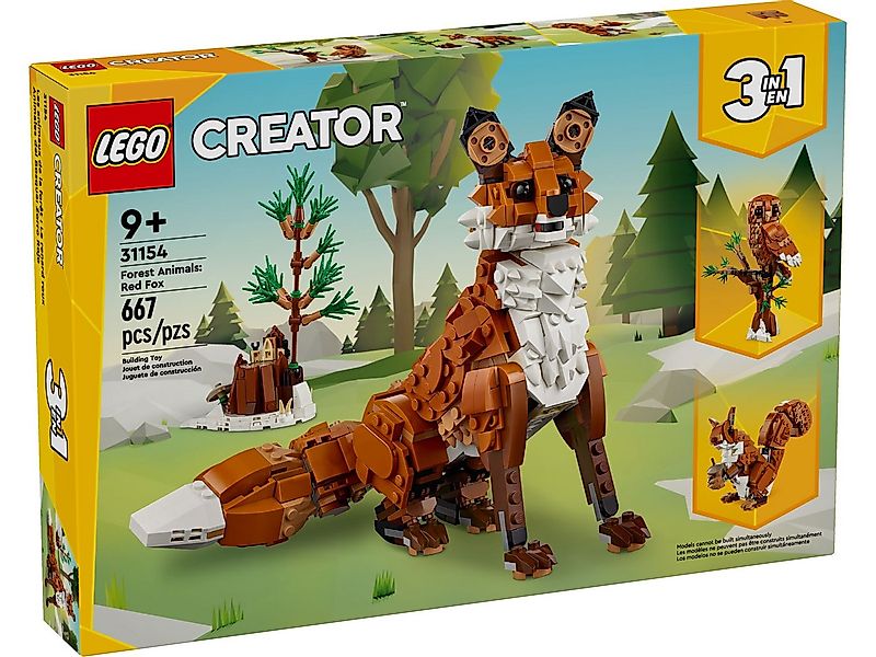 LEGO® LEGO® Creator 31154 Waldtiere: Rotfuchs Konstruktionsspielsteine, (66 günstig online kaufen