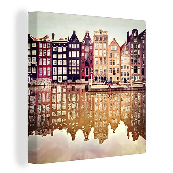 OneMillionCanvasses® Leinwandbild Amsterdam - Haus - günstig online kaufen