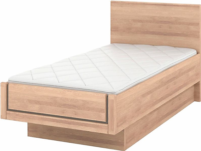 Musterring Holzbett »Sorrent, Bettgestell, Bettrahmen, teilmassiv Eiche«, ( günstig online kaufen