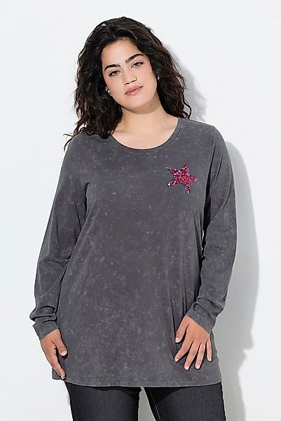 Angel of Style T-Shirt T-Shirt bequeme Passform Pailletten-Stern günstig online kaufen