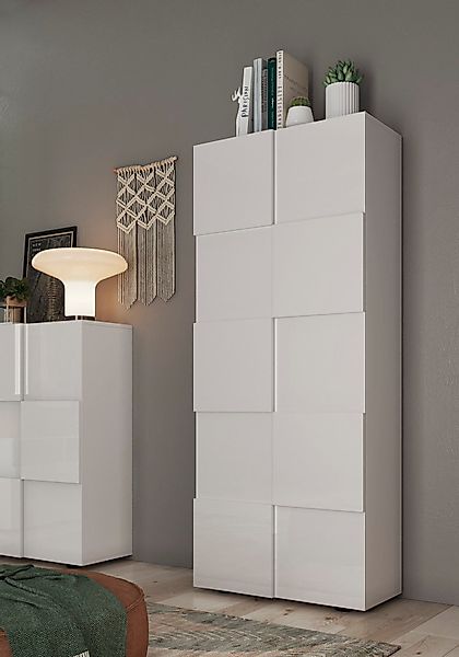 INOSIGN Garderobenschrank "Dama Breite 78, Höhe 187 cm, Front 3D-Optik,", K günstig online kaufen