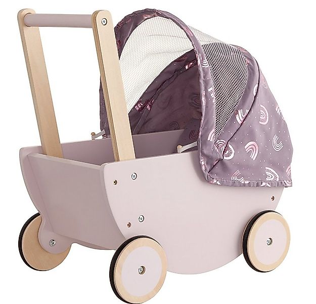 howa Puppenwagen rainbow, aus Holz mit faltbarem Verdeck günstig online kaufen