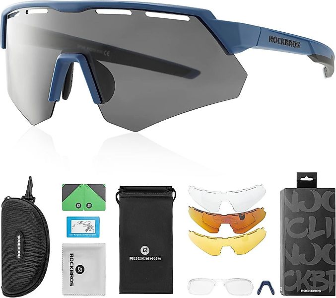 ROCKBROS Fahrradbrille Polarisierte Fahrradbrille Sonnenbrille, UV-Schutz günstig online kaufen