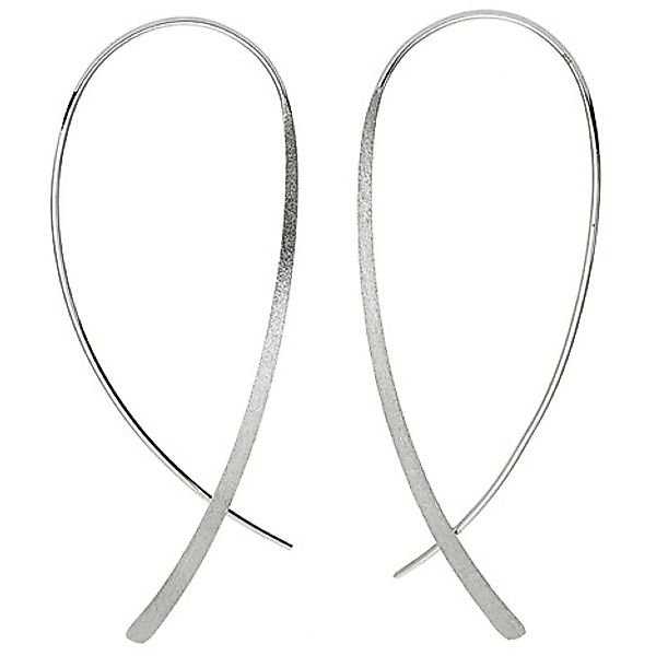 SIGO Durchzieh-Ohrhänger 925 Sterling Silber mattiert Ohrringe zum Durchzie günstig online kaufen