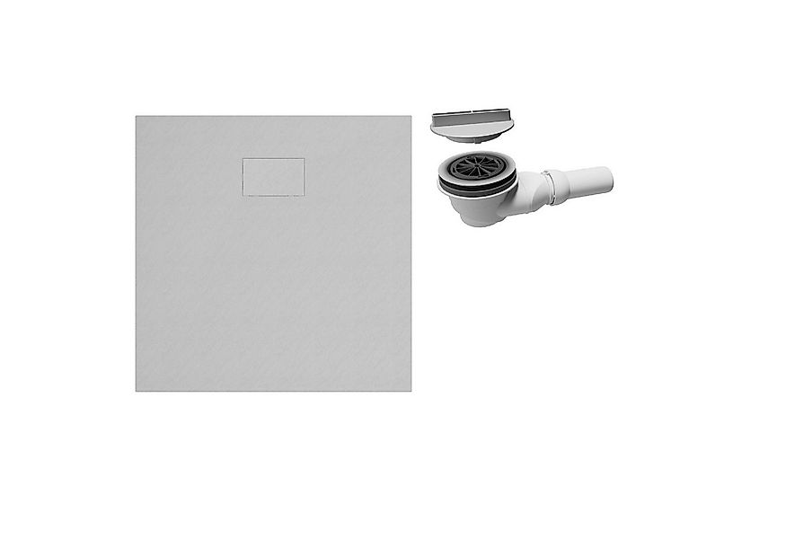 Schulte Duschwanne DWM Tec Midra, Quadratisch, Mineralwerkstoff, mit Ablauf günstig online kaufen