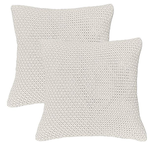 wometo Kissenbezug Strick mit Reißverschluss, 45x45 cm, (2 Stück), OEKO-TEX günstig online kaufen