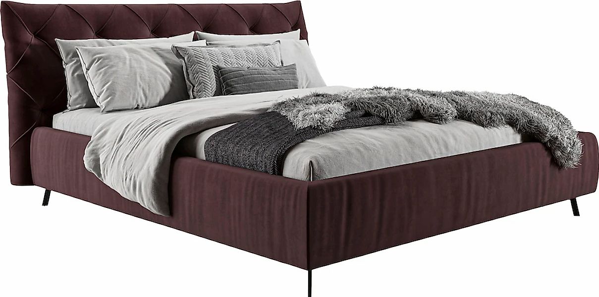 Home affaire Polsterbett "Elloree, in 4 Breiten bis 200cm, auch in Leder" K günstig online kaufen