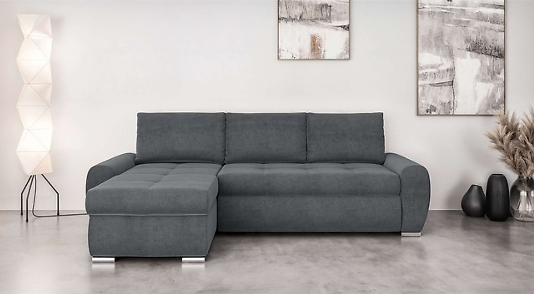 Home affaire Ecksofa »HAVERHILL Schlafsofa mit Bettkasten, Maße B/H/T: 237/ günstig online kaufen
