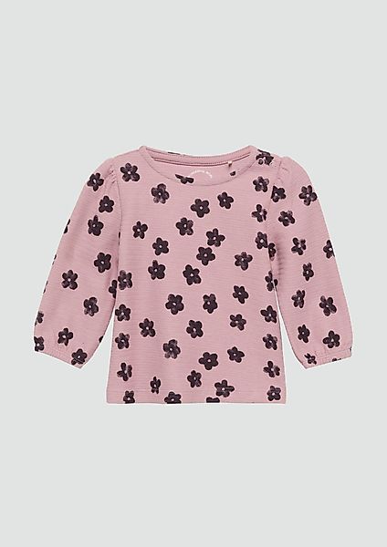 s.Oliver Langarmshirt Ausgestelltes Longsleeve mit Struktur günstig online kaufen