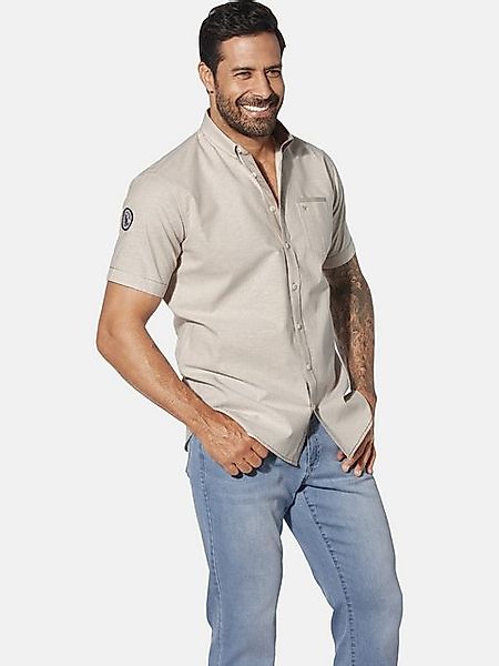 Jan Vanderstorm Kurzarmhemd MILOS in Leinenoptik günstig online kaufen