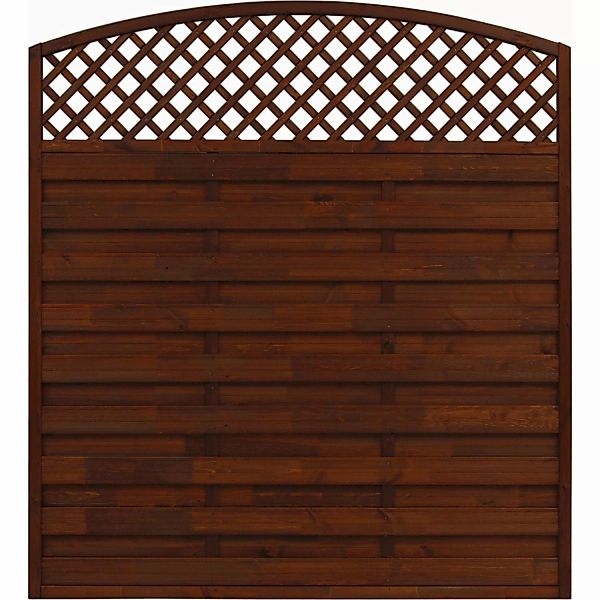 Sichtschutzzaun Element Bordeaux Braun 180/195 cm x 180 cm günstig online kaufen