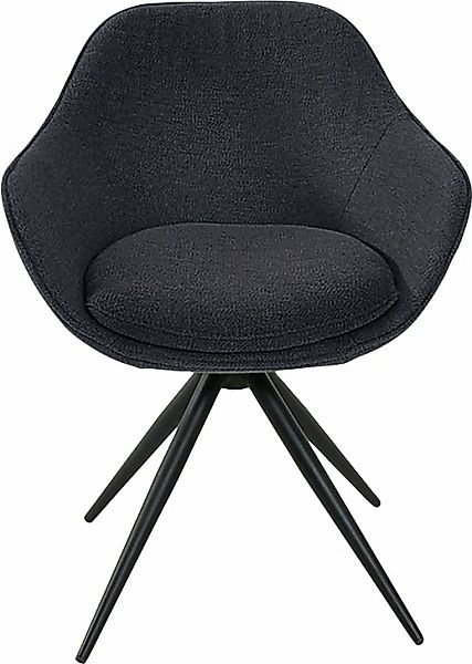 K+W Komfort & Wohnen Drehstuhl "ZOOM" () 4-Fuß Drehstuhl mit Gestell aus Me günstig online kaufen