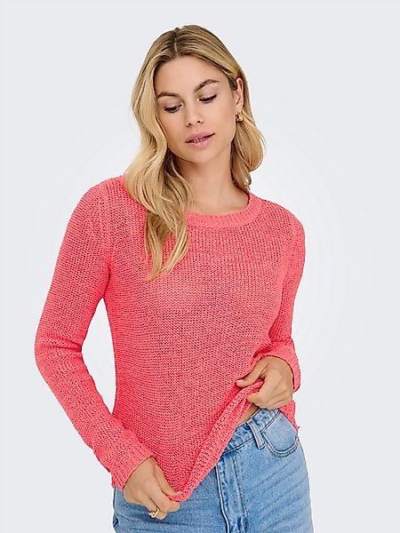 ONLY Strickpullover ONLGEENA XO L/S PULLOVER KNT NOOS mit Rundhalsausschnit günstig online kaufen