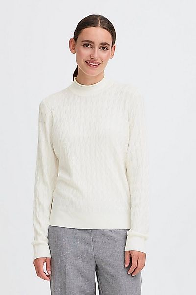 OXMO Rollkragenpullover OXSally Modischer Rollkragenpullover mit Zopfmuster günstig online kaufen