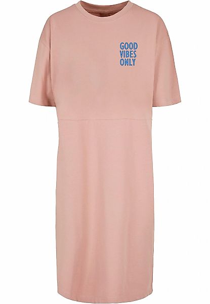 Merchcode Shirtkleid "Merchcode Damen Ladies Good Vibes Only Oversized Slit günstig online kaufen