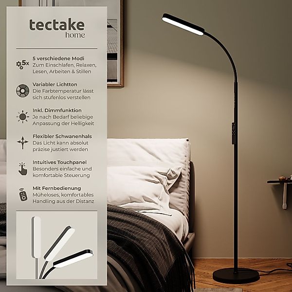 tectake Stehlampe Wohnzimmerlampe Prisma LED, 5 günstig online kaufen