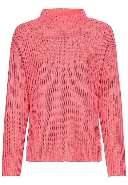 camel active Strickpullover aus einem Wollmix Markenlogo günstig online kaufen