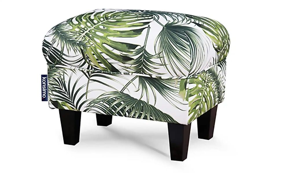 KONSIMO Hocker  Miles ¦ weiß ¦ Maße (cm): B: 55 H: 42 Polstermöbel > Hocker günstig online kaufen