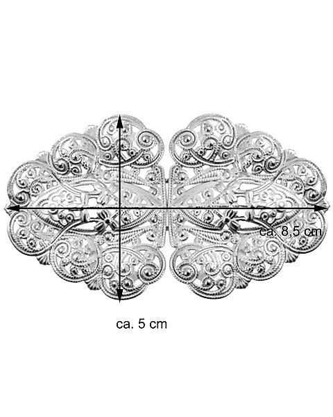 Trachtenland Gürtelschnalle Dirndlschürzenschließe 'Rina' mit Ornamentmuste günstig online kaufen