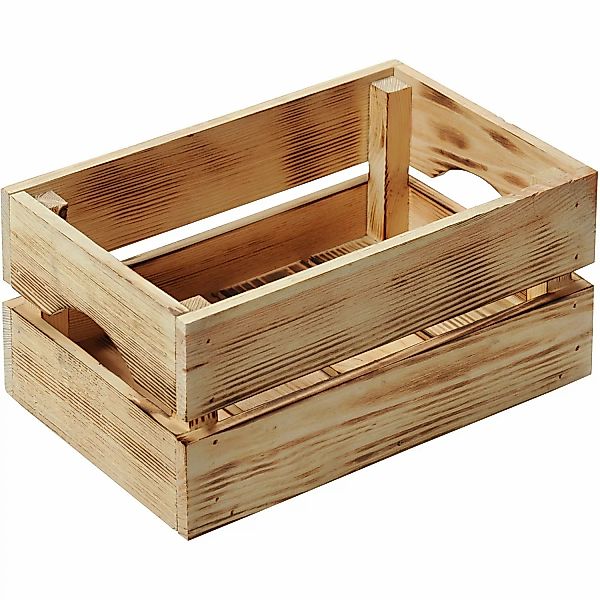 Kesper Holzkiste Kiefer geflammt  15 cm x 20 cm x 30 cm 9 l günstig online kaufen