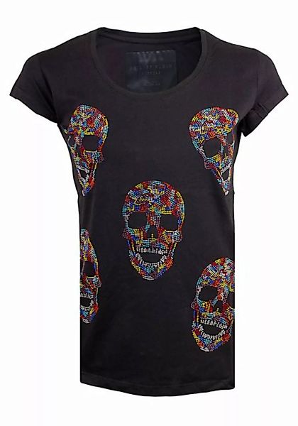 PHILIPP PLEIN T-Shirt Philipp Plein Damen T-Shirt Neck SS "Balinary Skulled günstig online kaufen