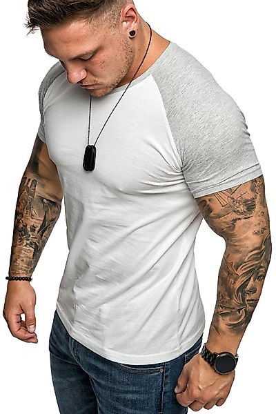 Amaci&Sons T-Shirt SALEM Basic Raglan T-Shirt günstig online kaufen