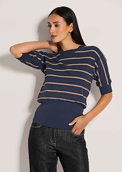 MADELEINE Strickpullover Ringelpullover mit Halbarm und günstig online kaufen