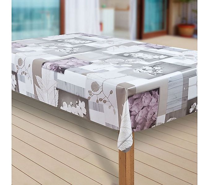laro Tischdecke Wachstuch-Tischdecken Abwaschbar Hotensia Blossom rechtecki günstig online kaufen