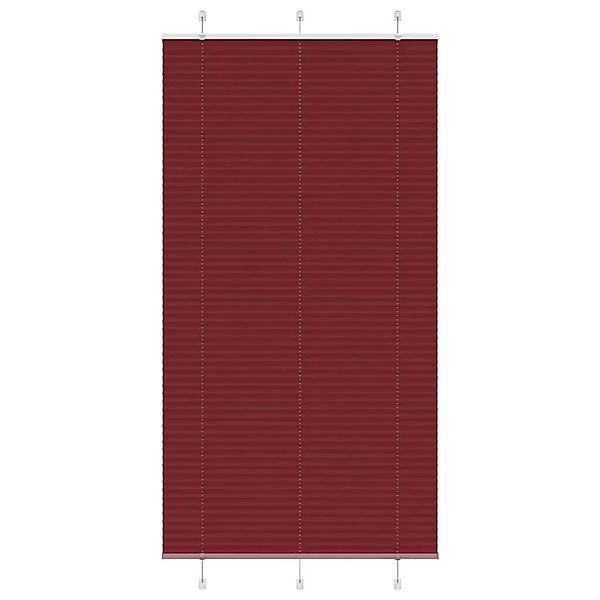 vidaXL Plissee Bordeauxrot 110x200 cm Stoffbreite 109,4 cm Polyester 401526 günstig online kaufen