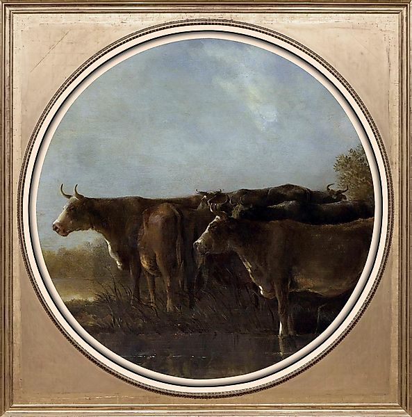queence Acrylglasbild »Kühe«, Kunst-Gemälde-Tiere-Kuh-Kuhbilder-Wiesen & Bä günstig online kaufen