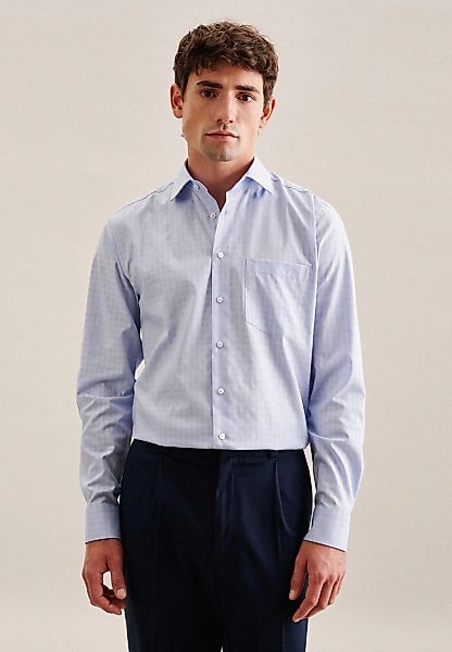 seidensticker Businesshemd "Regular", Regular Langarm Kentkragen Karo günstig online kaufen