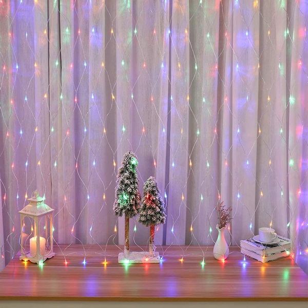 MUPOO LED-Lichternetz 8 Modi LED-Lichtnetz,LED-Lichterkette,LED Dekolicht günstig online kaufen
