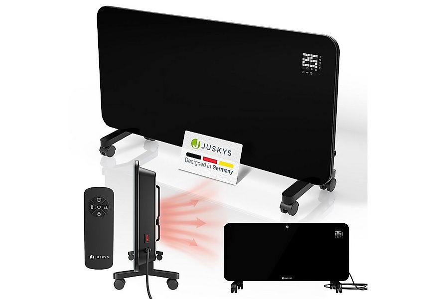 Juskys Konvektor Glasheizung, 2000 W, App-Steuerung & Ferndbedienung, Wand- günstig online kaufen