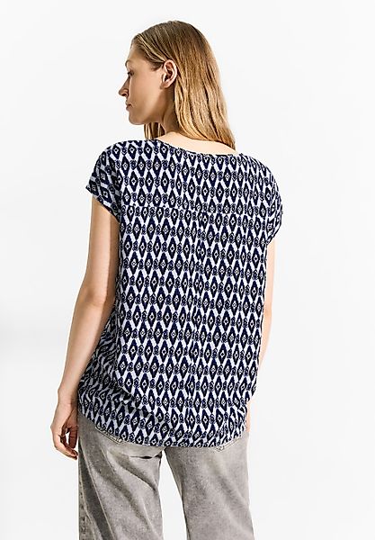 CECIL Kurzarmbluse - Bluse - Blusenshirt - gemusterte Bluse günstig online kaufen
