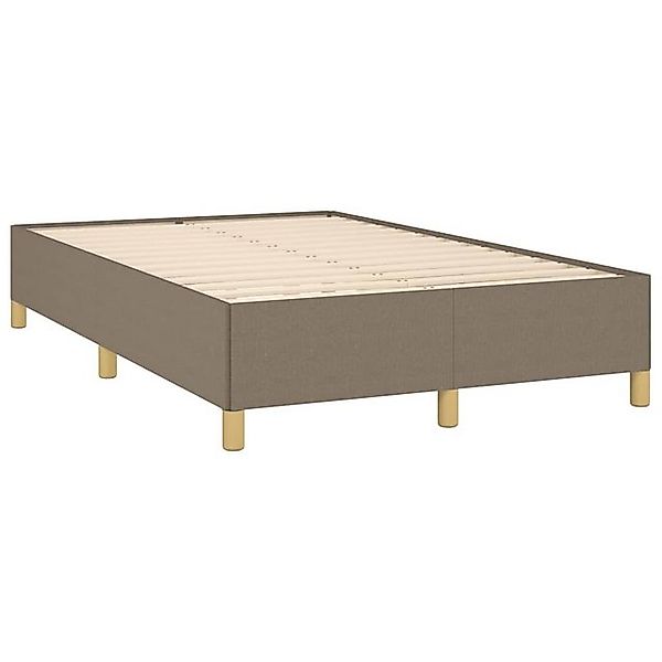 vidaXL Bett Bettgestell ohne Matratze Taupe 120x190 cm Stoff günstig online kaufen