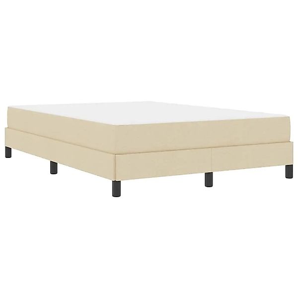 vidaXL Boxspringbett mit Matratze Creme 160 x 200 cm Stoff 3398505 günstig online kaufen