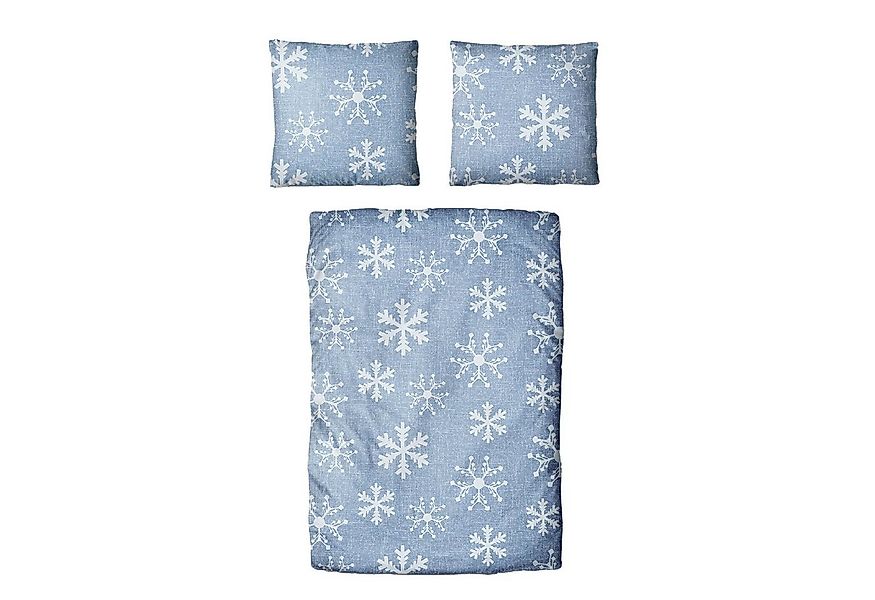 Traumschloss Bettwäsche Classic Microfaser, Flanell, 2 teilig, Schneeflocke günstig online kaufen