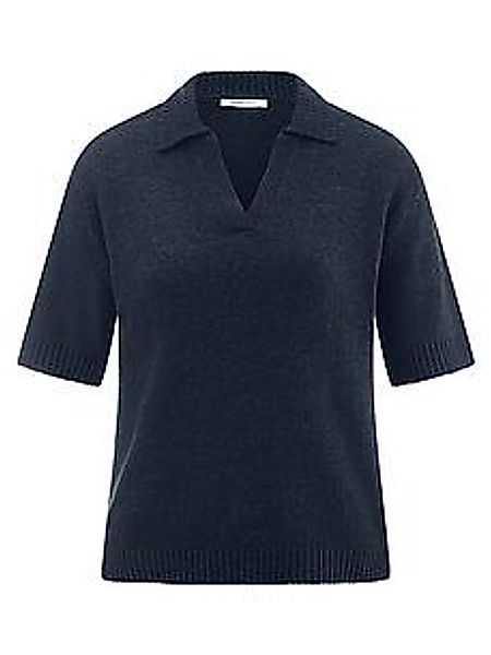 Pullover Polokragen Peter Hahn blau günstig online kaufen