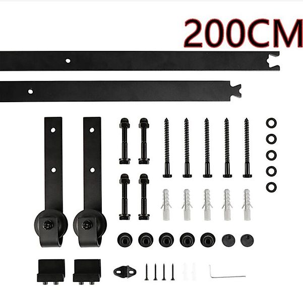 JEOBEST Schiebetür Schiebetürsystem Komplett-Set Schiene Schiebetürbeschlag günstig online kaufen